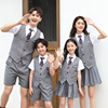 new pattern children shirt Vest Short sleeved suit kindergarten Park service Class clothes Summer wear Primary and secondary school students Graduating class school uniform new pattern children shirt Vest Short sleeved suit kindergarten Park service Class clothes Summer wear Primary and secondary school students Graduating class school uniform