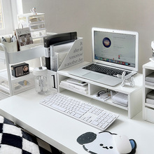 电脑架宿舍笔记本台式显示器架子桌面置物架办公室书桌收纳架