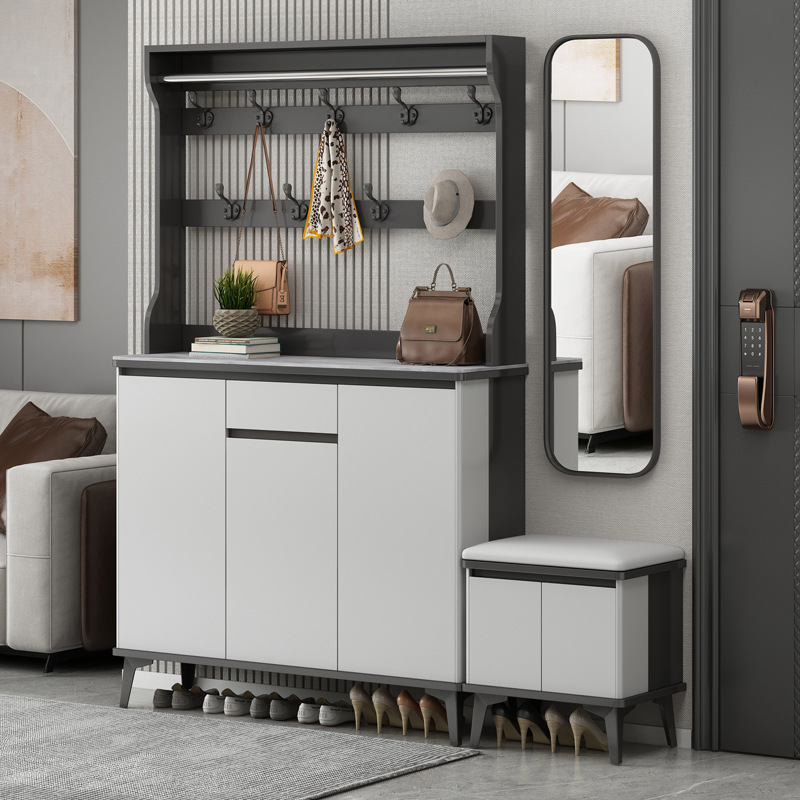 鞋柜家用门口入户玄关柜一体室内靠墙衣帽架简约现代2024新款爆款