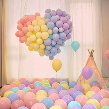 气球儿童马卡龙色批发结婚派对装饰生日场景布置汽球多款彩色粉色