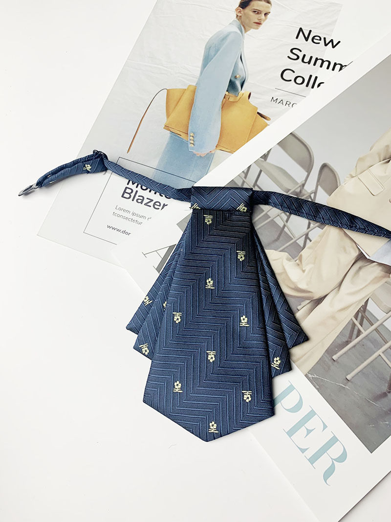 爆款女士职业领花银行营业厅衬衫制服蝴蝶结领结男士领带拉链手打