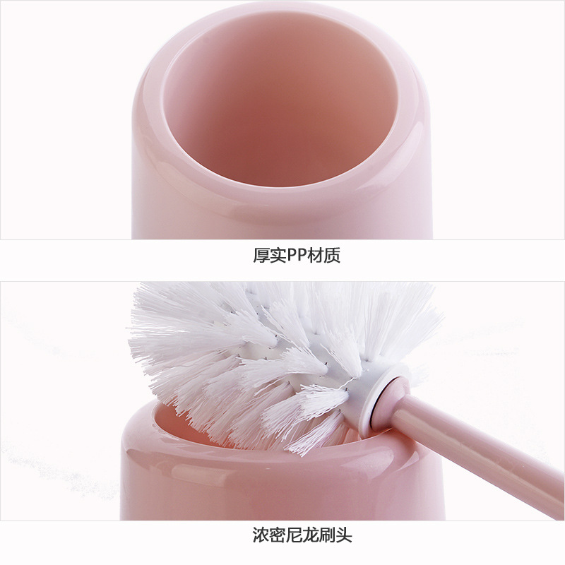 Household Toilet Brush Set Punch-Free Toilet Toilet Brush Toilet Cleaning Brush without Dead End Long Handle