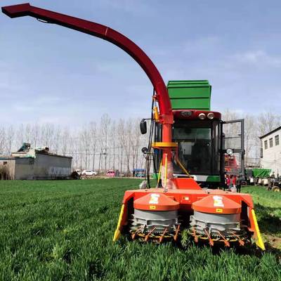 鸿磊140马力自走式圆盘青储机 牧草收割机 青储黄储两用收割机