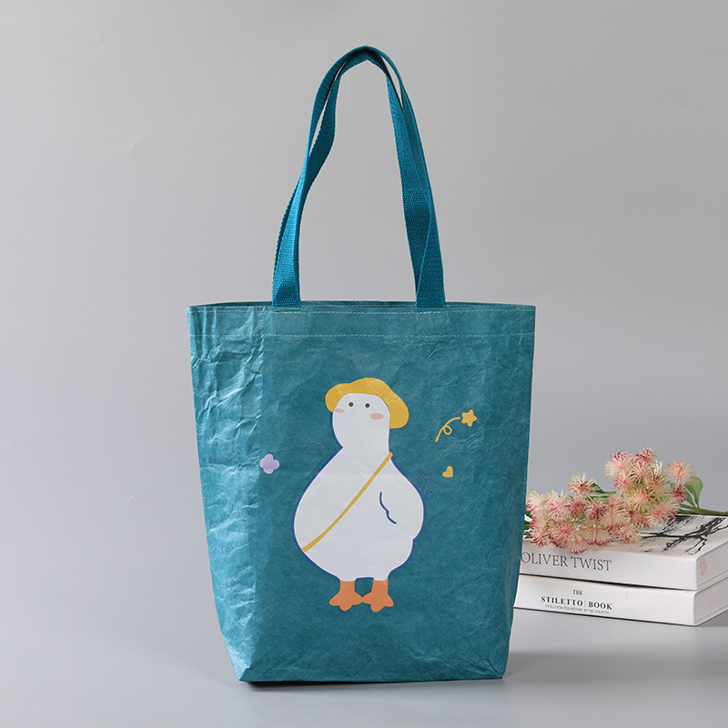 创意个性单肩包物品收纳袋超市购物手提袋礼品袋子可印刷图案现货