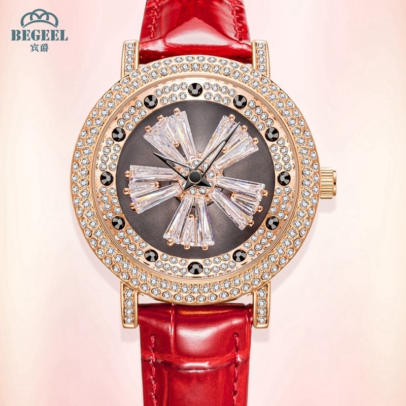 瑞士宾爵手表钟表商务轻奢配饰女表正红表带b1770l-阿里巴巴