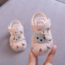 2022夏季女宝宝凉鞋软底防滑女童公主猫咪学步鞋透气1岁婴儿鞋子