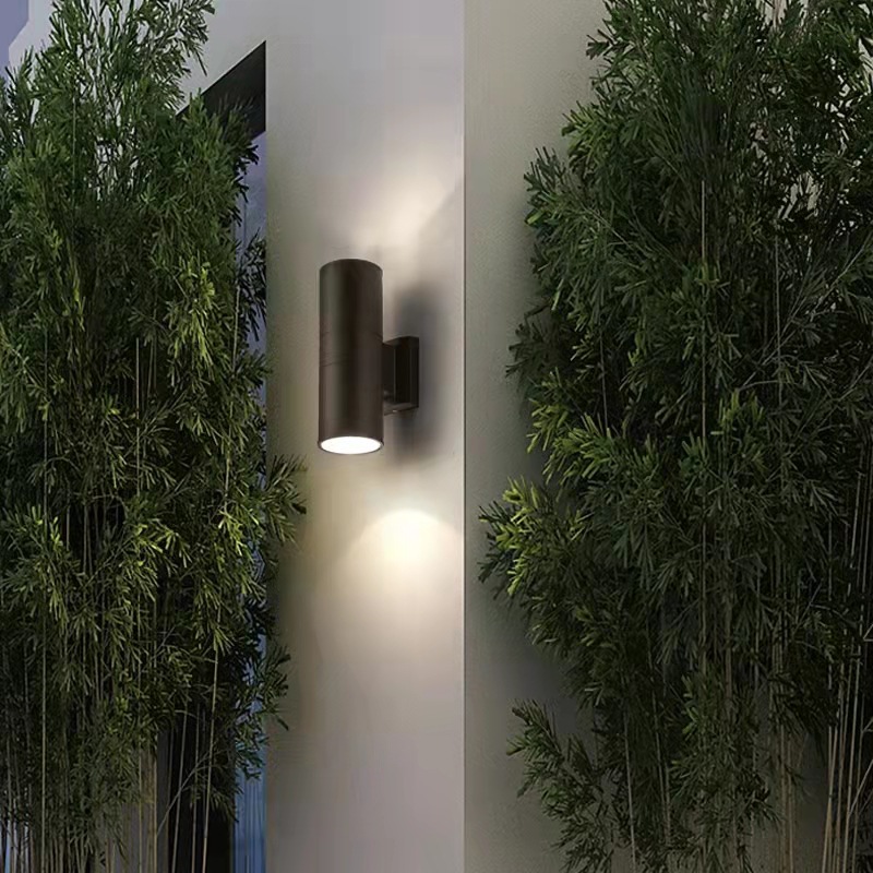 户外壁灯cob双头壁灯酒店外墙柱子门庭走廊上下照壁灯铝管壁灯