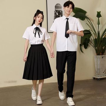 夏季初高中毕业照学院风班服学生合唱演出服校园运动会比赛表演服