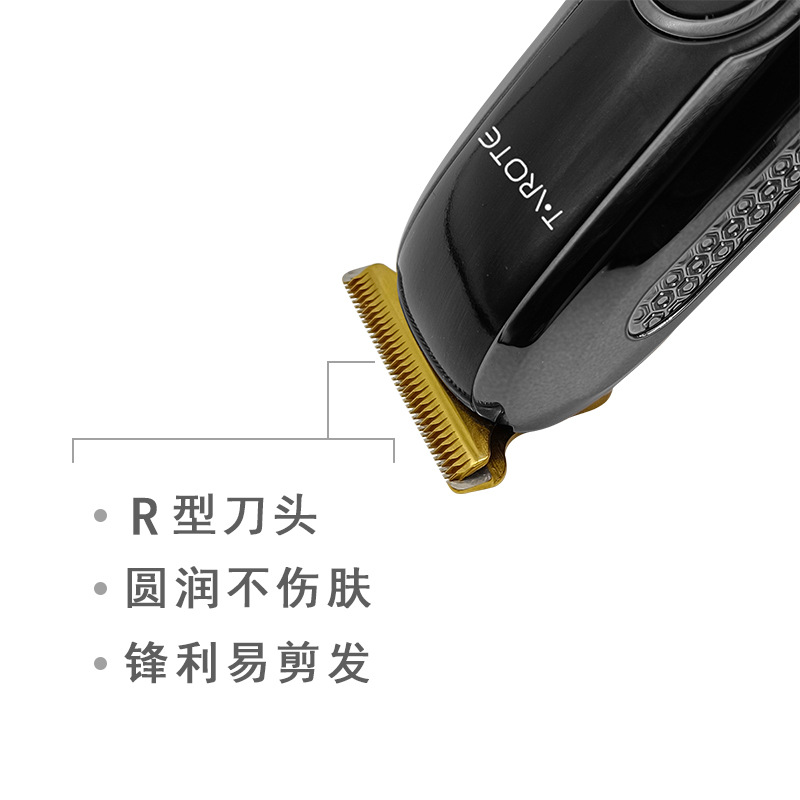 Oil Head LCD Display Electric Hair Clipper Usb Rechargeable Engraving T-Type Zero Cutter Head Electric Clipper Hair Trimming
