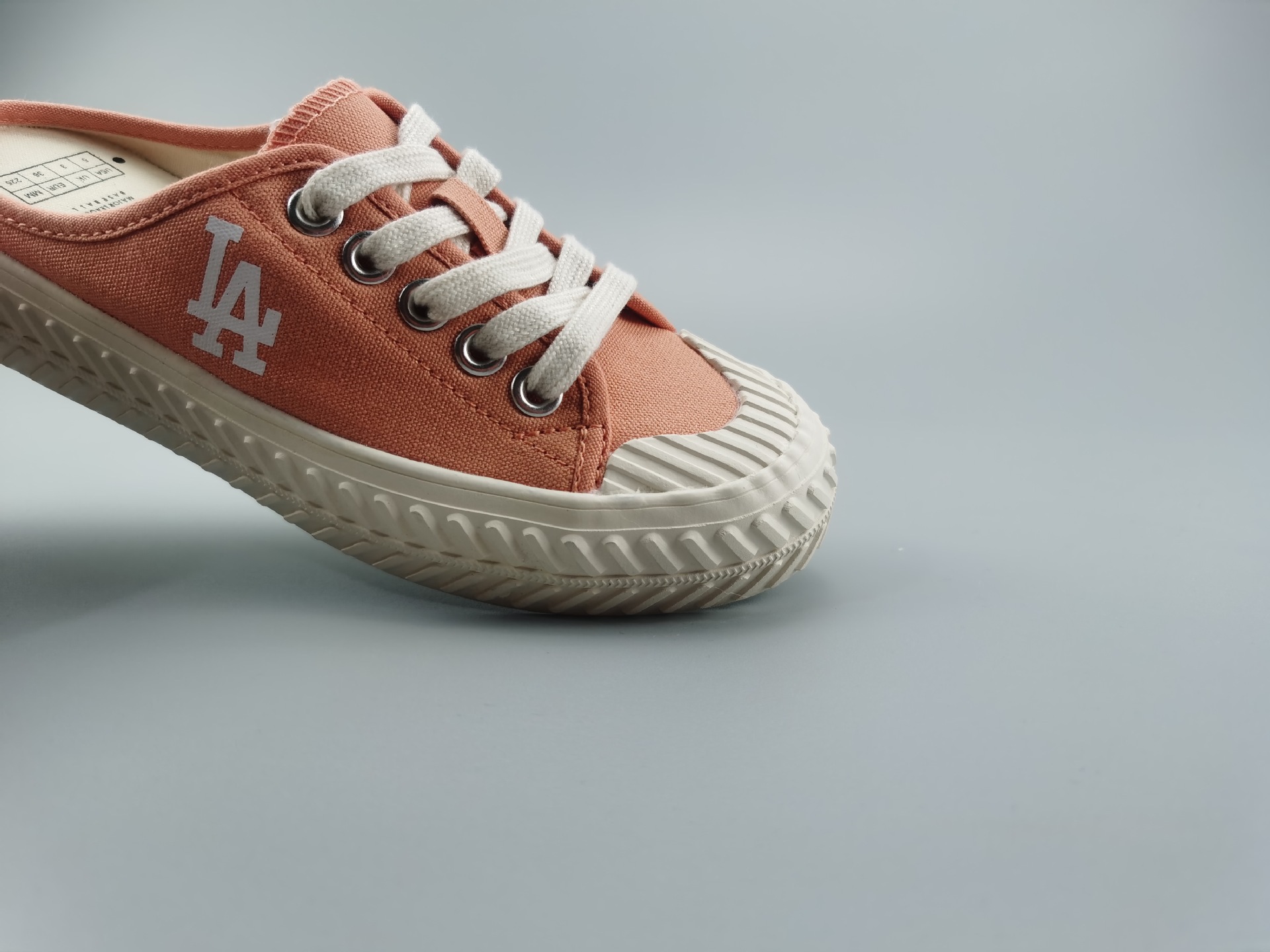 mlb鞋子莆田纯原厚底懒人半拖帆布鞋饼干女鞋休闲增高一脚蹬mlb鞋