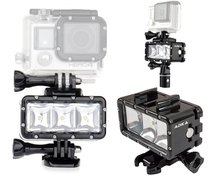 山狗SJ4000小蚁Gopro防水补光灯运动相机潜水灯hero5/4LED摄影灯