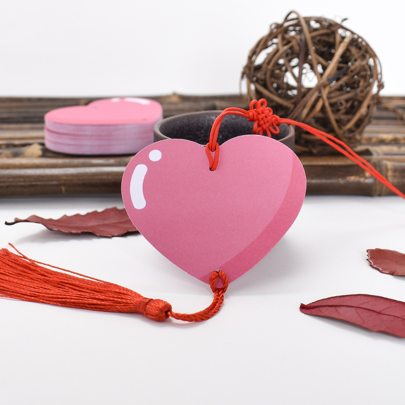 许愿签爱心卡逢年过节留言贺卡迷你手工书签小祝福心愿卡片手写逢