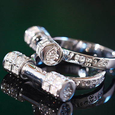 翔栩泰国复古做旧潮流时尚龙婆瑞气质百搭镀银女士指环