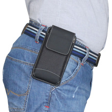 手机包穿皮带挂腰包男士中年老人新直插竖式牛津布袋挎别裤腰大屏