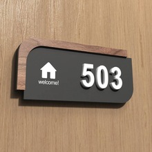 Acrylic Three-dimensional House Number Plate, Home跨境专供代