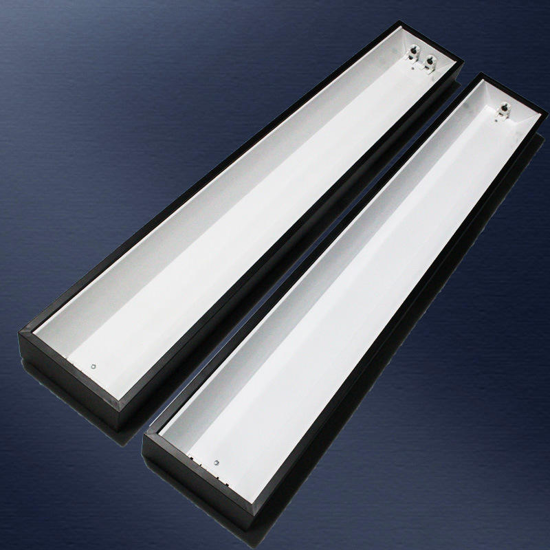 开放式灯盘 t8led明装灯盘 t8led应急明装灯盘 吊装 1200*200