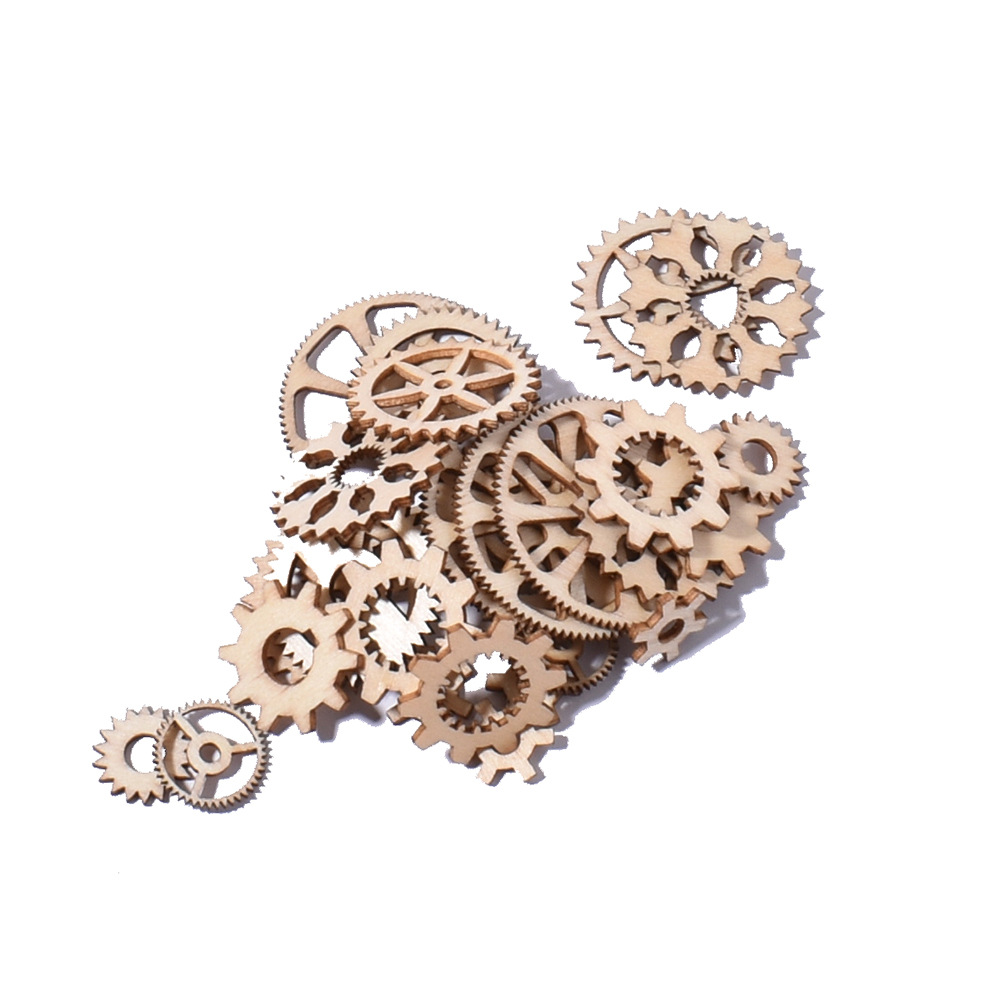 新木片蒸汽朋克机械齿轮混款diy家居装饰工艺品配件 速卖通款