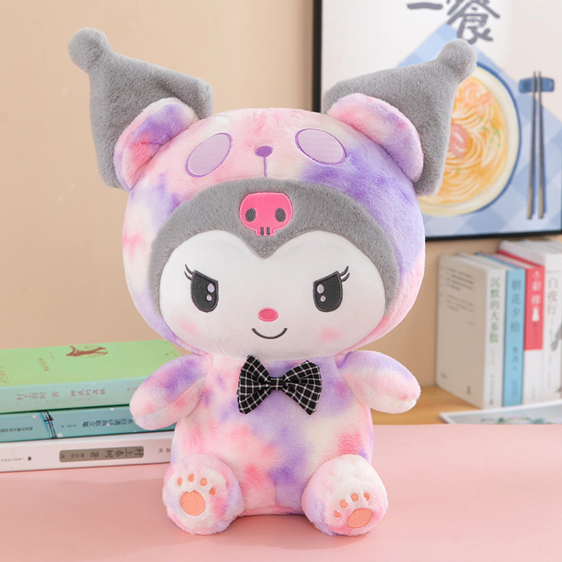 Tie-Dye Series Coolomi Melody Doll Plush Toy Sanrio Yugui Dog Doll Grab Machine Wholesale