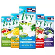泰国进-口 Ivy酸奶 爱菲果汁酸奶180ml 48盒一箱  进口饮料批发