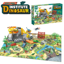 恐龙系列场景玩具恐龙基地SY9934模型益智儿童男孩礼物 跨境
