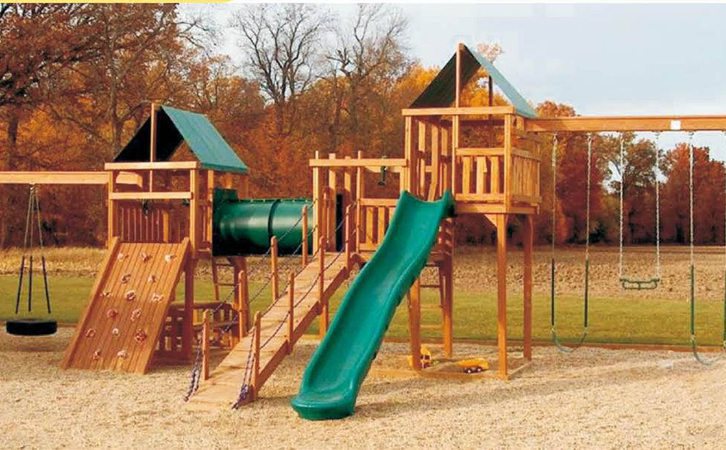 童一游乐 木质滑梯