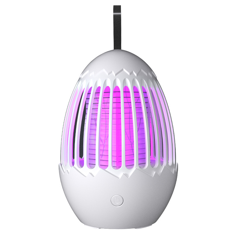 USB Charging Portable Birdcage Electric Shock Mosquito Killing Lamp Household Outdoor Small Night Lamp Mosquito Repellent Electric Mosquito Lamp Cross-Border