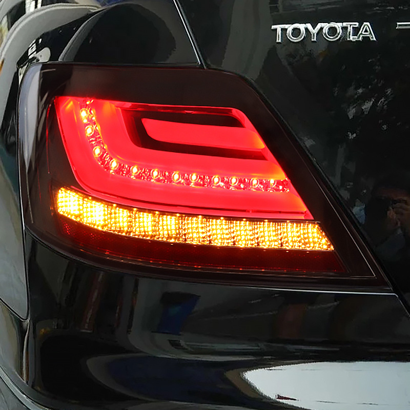 台湾龙峰老锐志reiz05-11款尾灯总成改装led流光转向刹日版刹尾灯