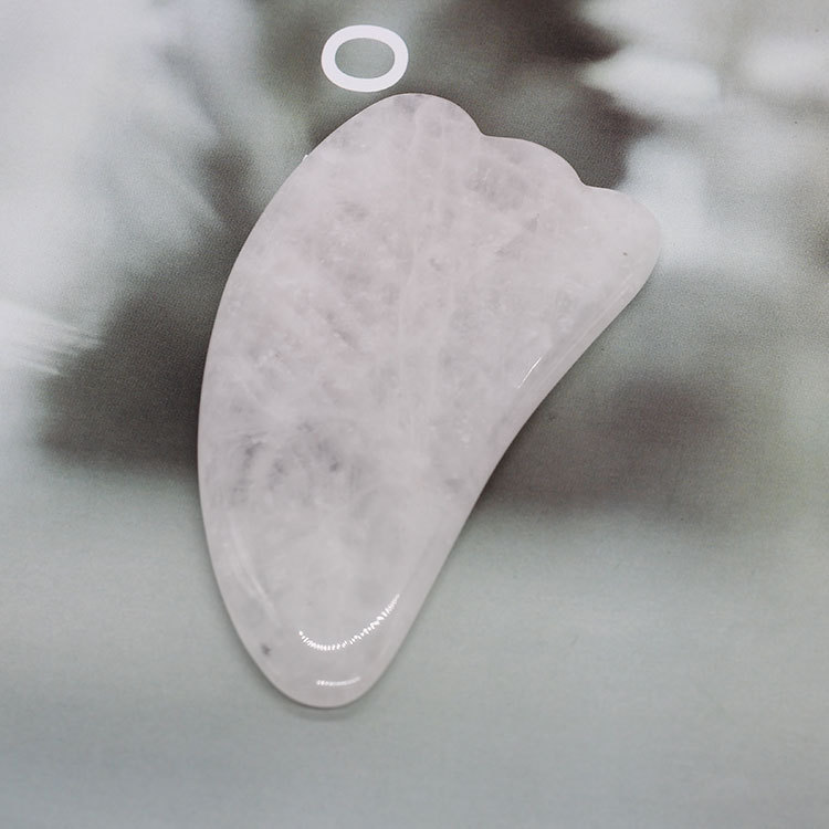 羊角刮痧板 粉晶羊角刮痧板 东陵玉羊角刮痧片 蛋白石羊角刮痧板
