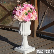 新款路引花婚庆用品布置道具婚礼花球绢花台罗马柱路引花装饰花