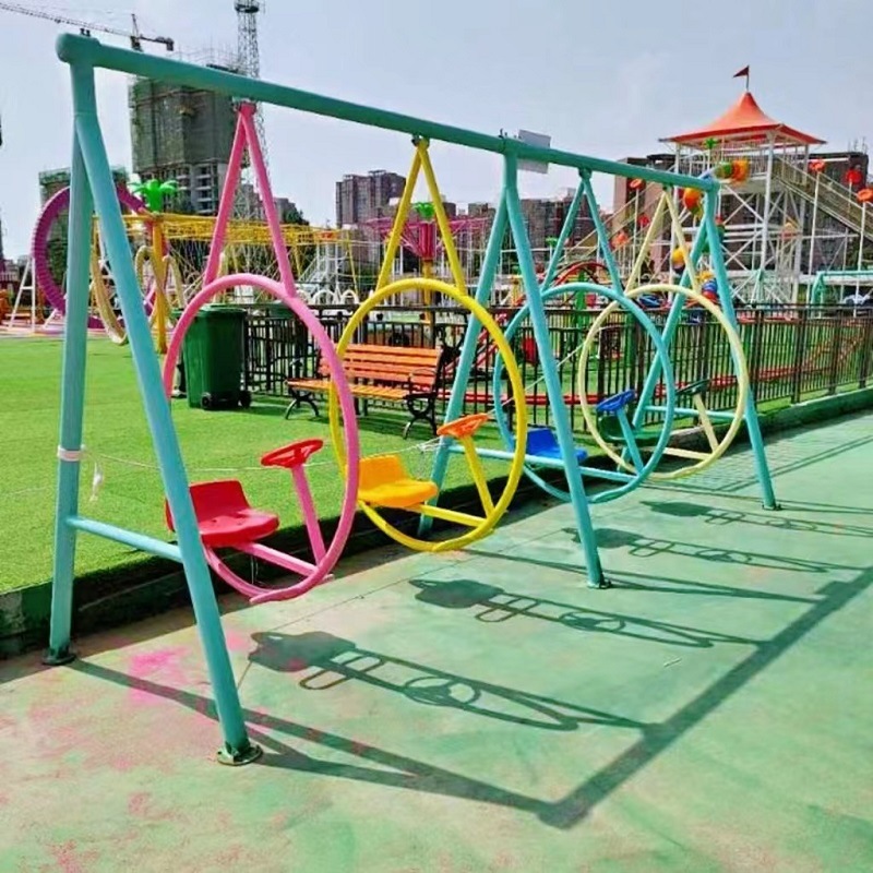 无动力网红大型秋千多人摇摆秋千景区游乐场农庄多人大秋千设备