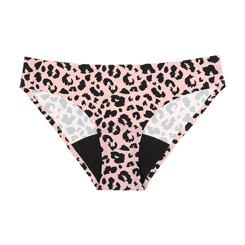 Cross-Border Leopard Print Aunt Four-Layer Sanitary Napkin Side Leakage Prevention Menstrual Period Underwear Ladies Menstrual Panties