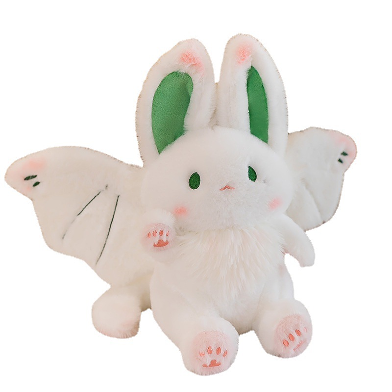 Cross-Border Kweichow Moutai White Rabbit Wings Bat Wholesale Rabbit Doll Plush New Exotic Toy Net Red Doll