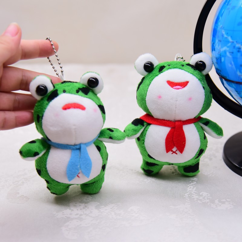 新款抖音网红孤寡青蛙挂件毛绒玩具小青蛙玩偶钥匙扣七夕节小礼物