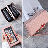 Women&#39;s Long wallet 2022 new pattern Europe and America Dual zippers capacity clutch bag goods in stock wholesale Embroidery Mobile phone bag