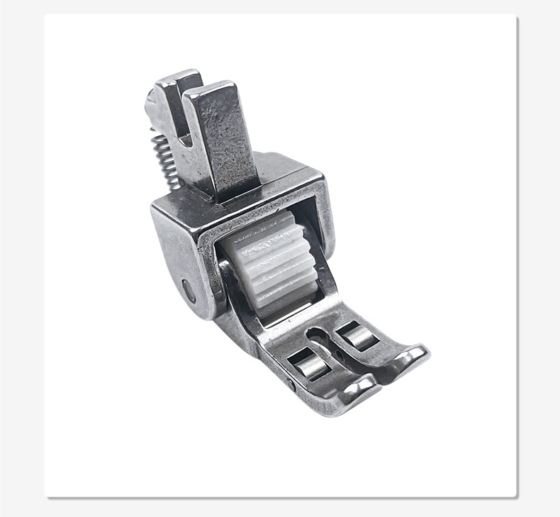 新款三轮平车厚料可调滚轮压脚皮革专用窗帘羽绒服缝纫机轮子压脚