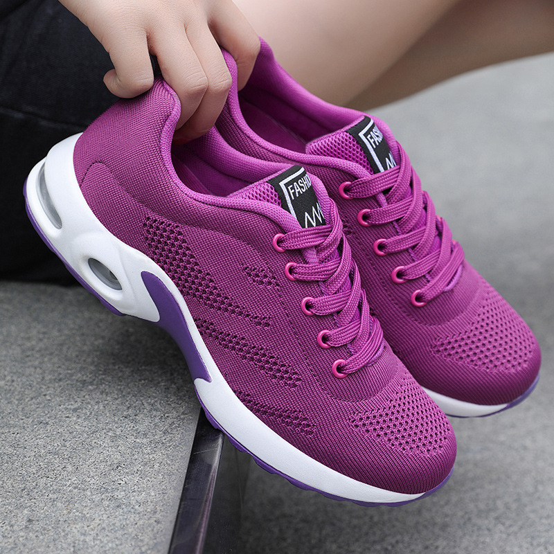 Women's Shoes 2024 New Air Cushion Shoes Korean Fashion Fashion Foreign Trade Women's Shoes Soft Bottom Breathable Sneakers Women