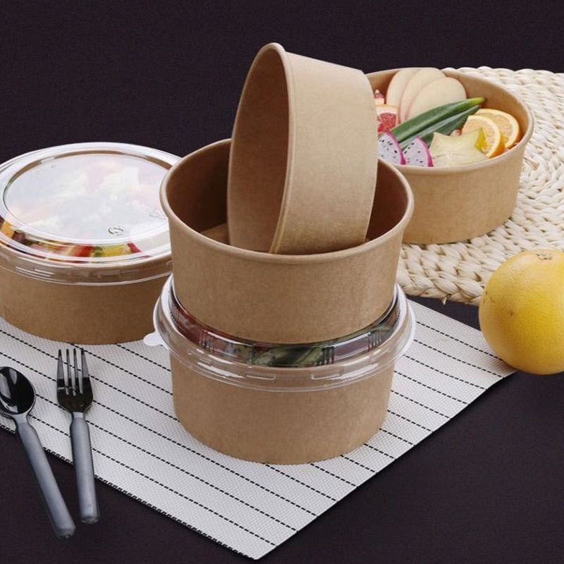 28成交4490个一次性纸碗圆形冰淇淋沙拉炒酸奶汤碗外