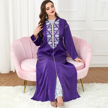 3304中东阿拉伯服饰带帽套装 外贸女装长袖两件套连衣裙