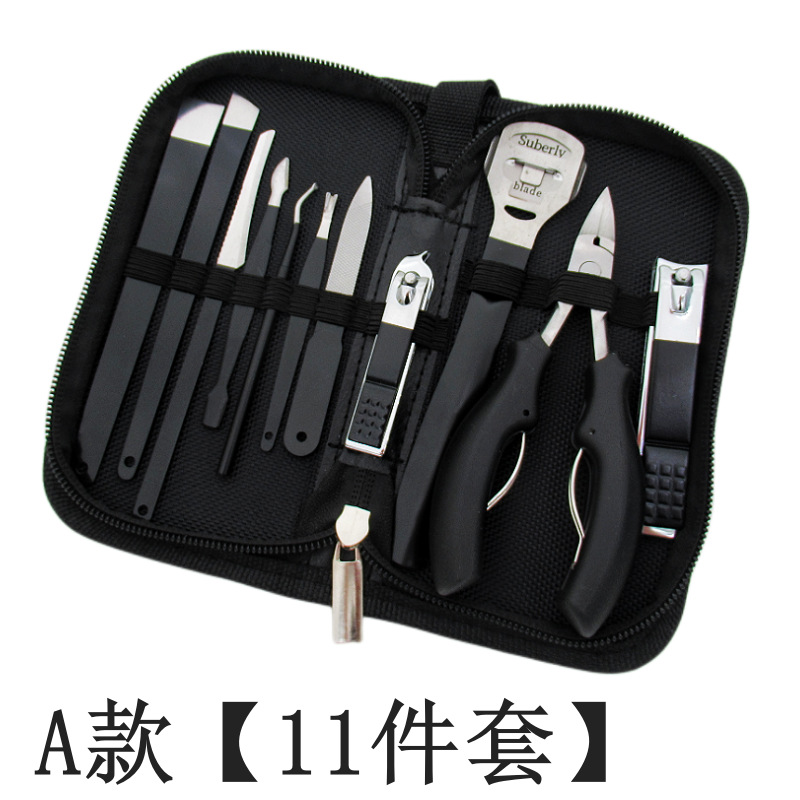 Stainless Steel Nail Clippers Bent Nose Plier Pedicure Planer Nail Scissors Nail Beauty Tools Pedicure Knife Nail Groove Fingernail Maintenance Kit