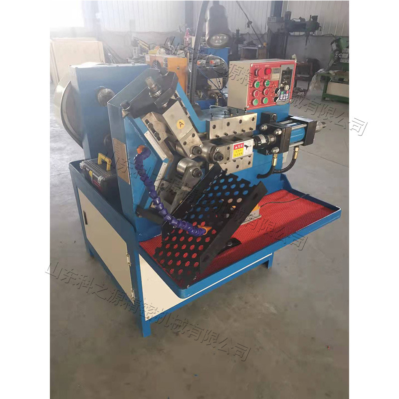 圆管外圆网纹小型压花机 自动液压螺纹压槽机 花纹气动滚牙机