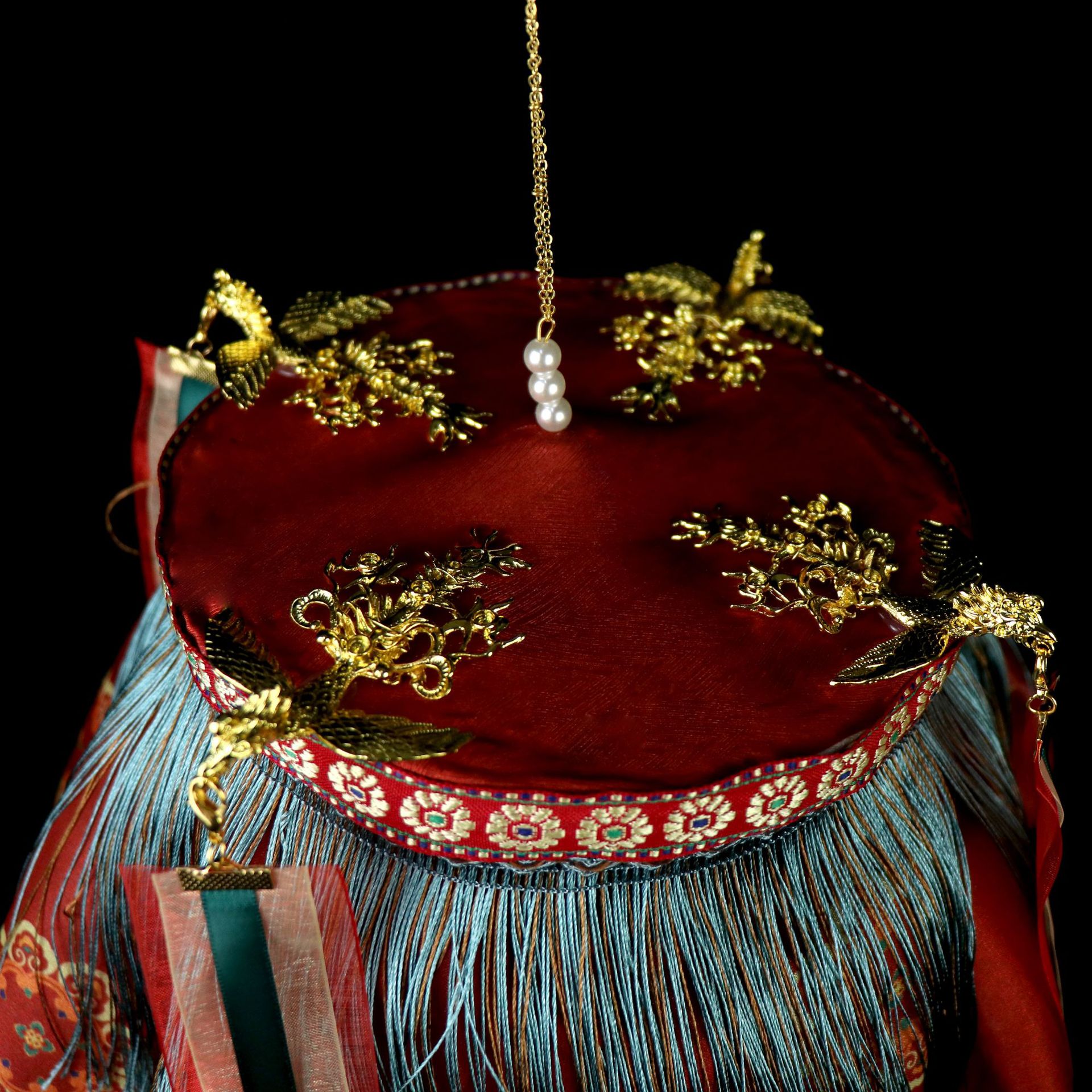 贰玥新品降纱灯唐风诃子裙配饰宫灯掌灯古风拍摄道具带灯【凤凰】