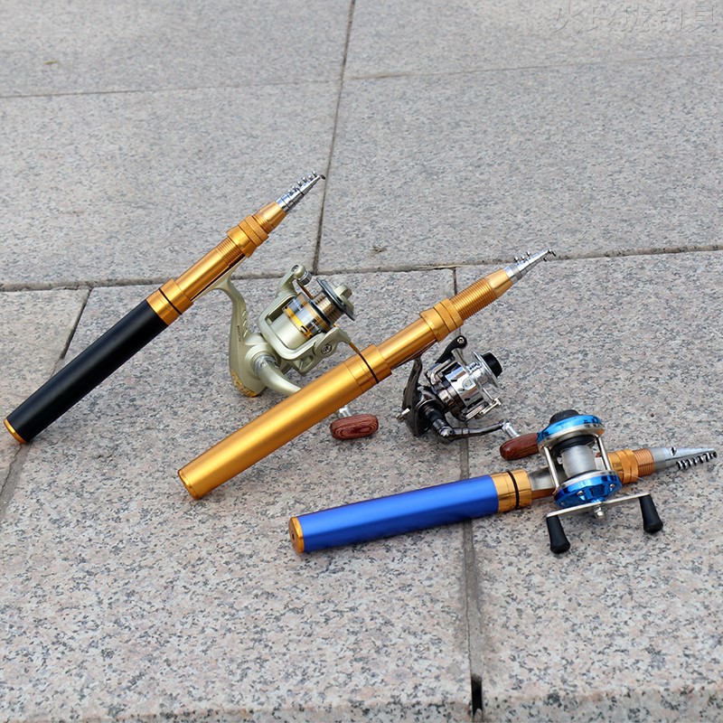 钢笔鱼竿袖珍迷你远投矶钓甩杆碳素抛路亚短节小海渔具套装厂家垂