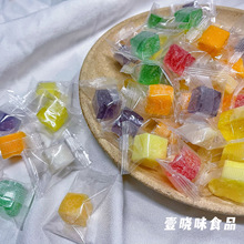 网红芒果糕马来西亚风味水果软糖独立包装椰子榴莲粒展会厂家批发