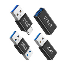 跨境USB3.0公转公转接头type-c母对USB母otg转换头gan2传输10gbs