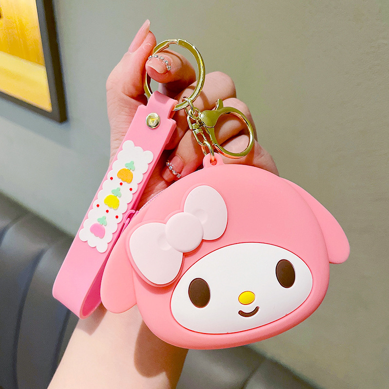 Sanrio Small Wallet Key Chain Cute Creative Coin Purse Key Pendants Multifunctional Bag Pendant Key Ring