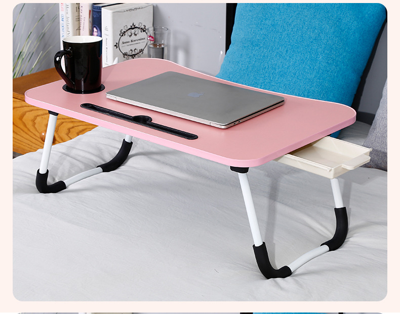 飘窗桌懒人床上折叠桌床上小桌子学生写字卧室用折叠懒人学习桌