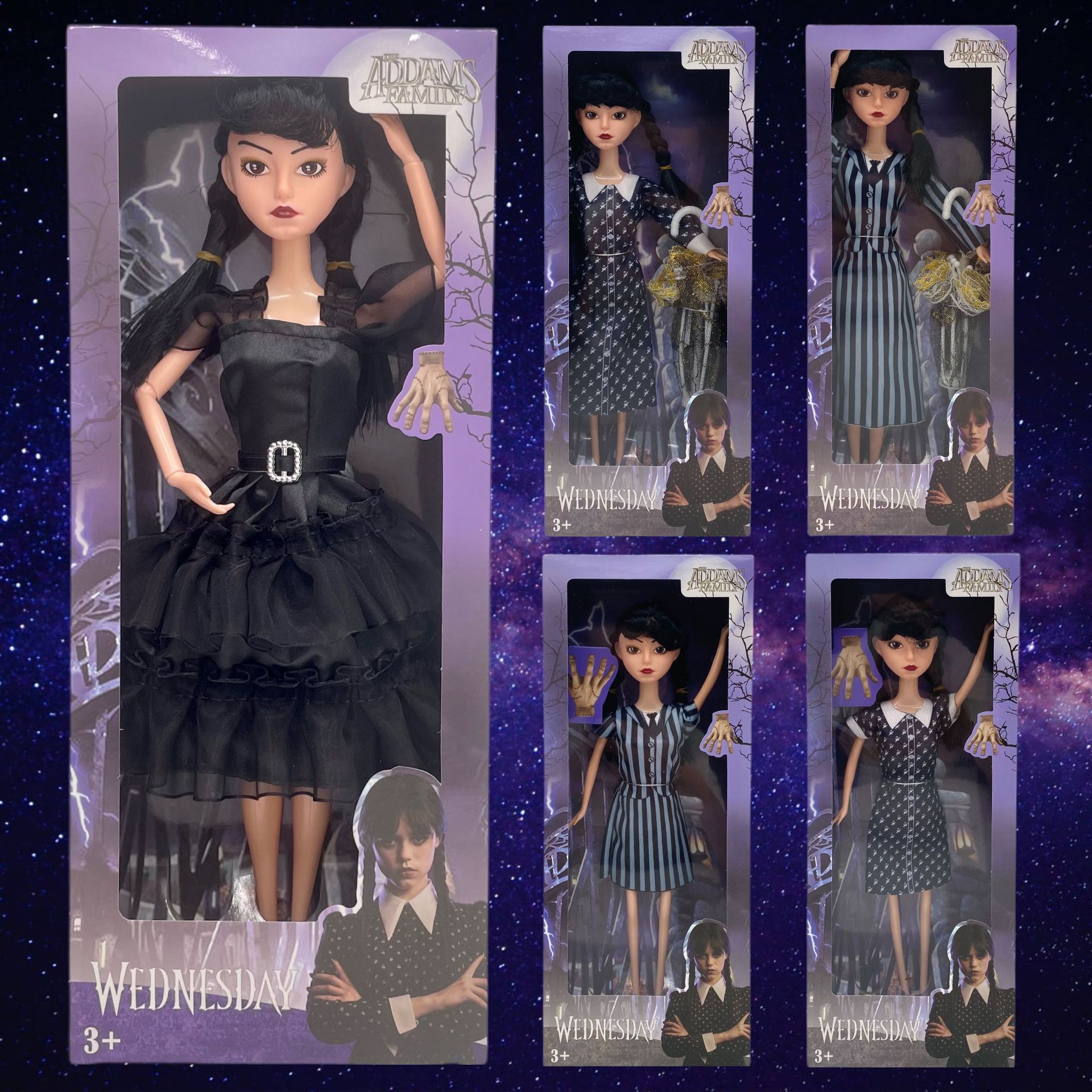 Cross-Border New Foreign Trade Toys a Doll of Adams Wednesday Addams Doll Factory Wholesale