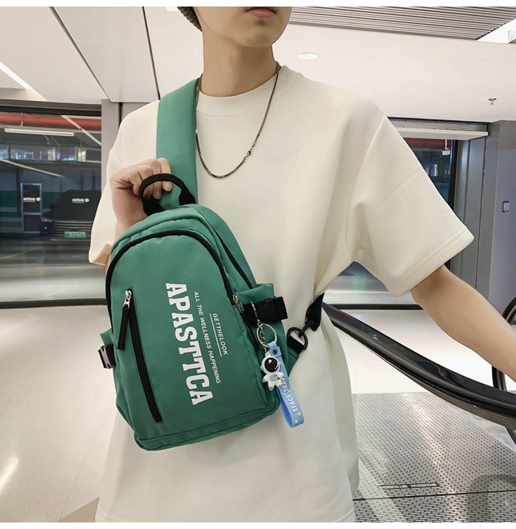 Street Crossbody Bag Men Trendy Brands Waist Bag Women's Cross-Body Bag Casual Street Simple Belt Bag Outdoor Chest Bag