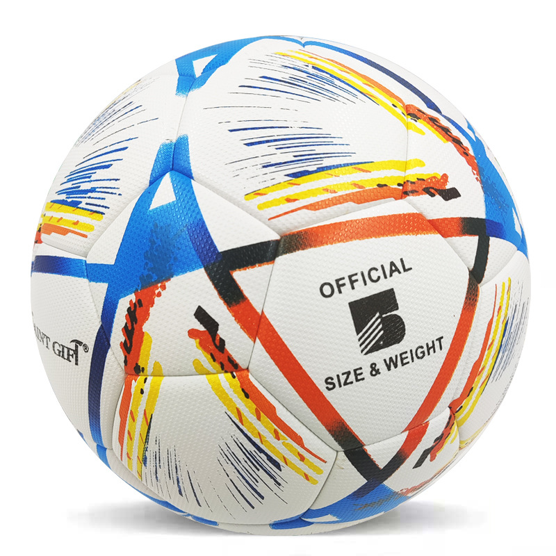 saintgift qatar world cup no. 5 pu adhesive football no. 4 football for children and teenagers