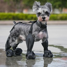 宠物外出遛狗鞋大中小型犬不掉狗狗鞋子静音夏天防脏防水雨鞋脚套